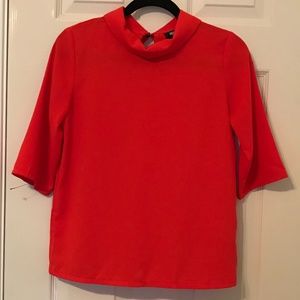 Fashion Union Red Blouse Top